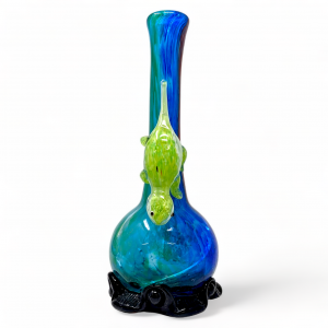 High Point Glass - 14" Crystal Crawler Glass Reptile Art Water Pipe - [MAHE-1408]